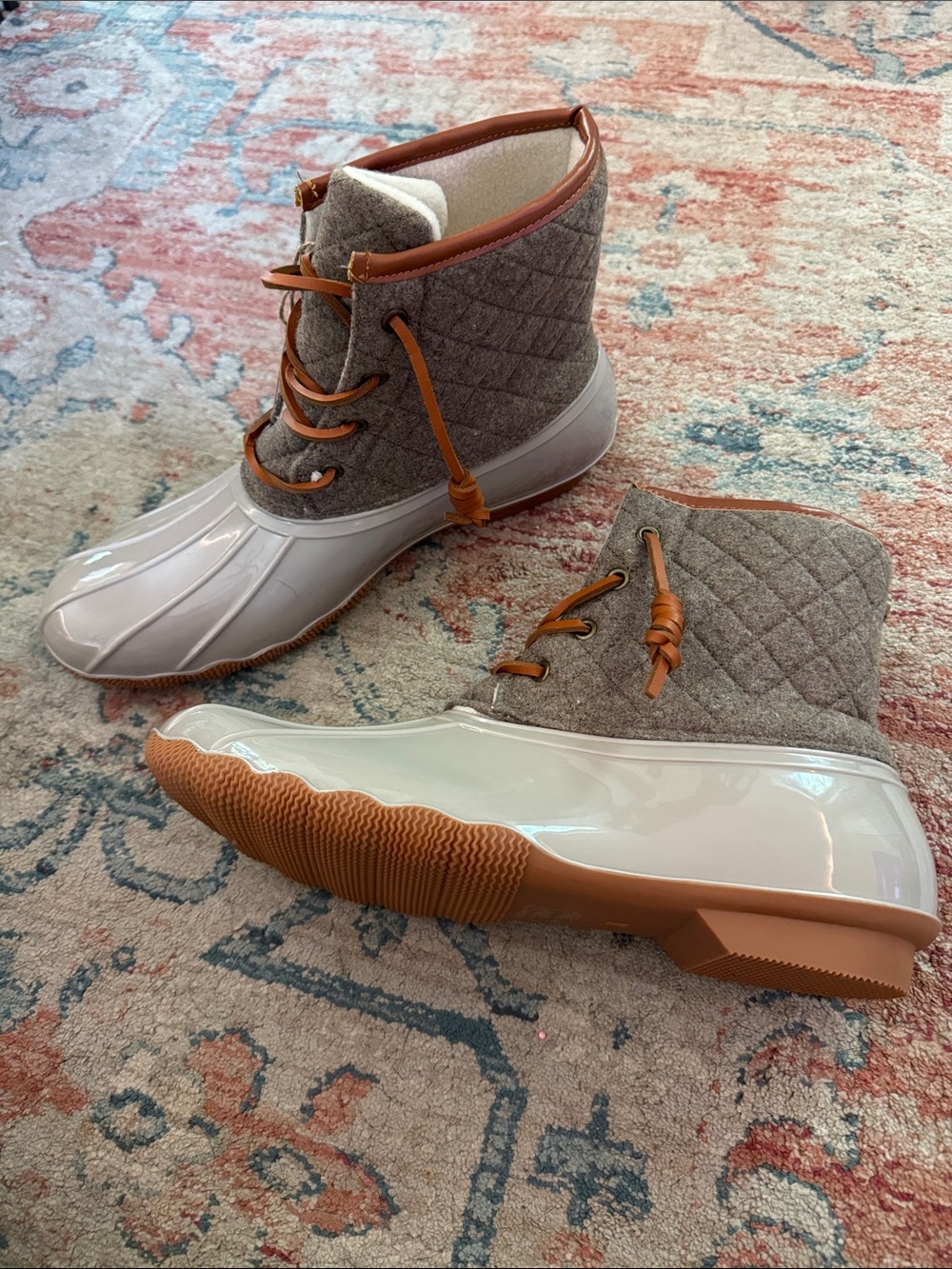 SEVEN7 Wool Goose Quilted Duck Boots Women’s Size 11 NWT